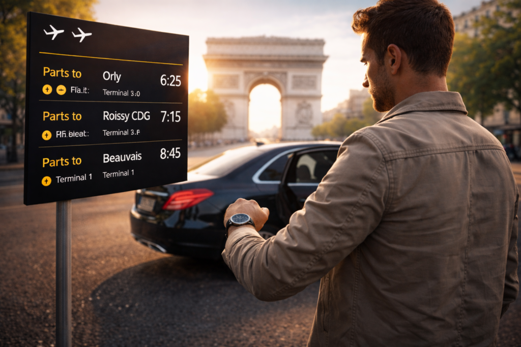 Quel heure partir aéroport paris