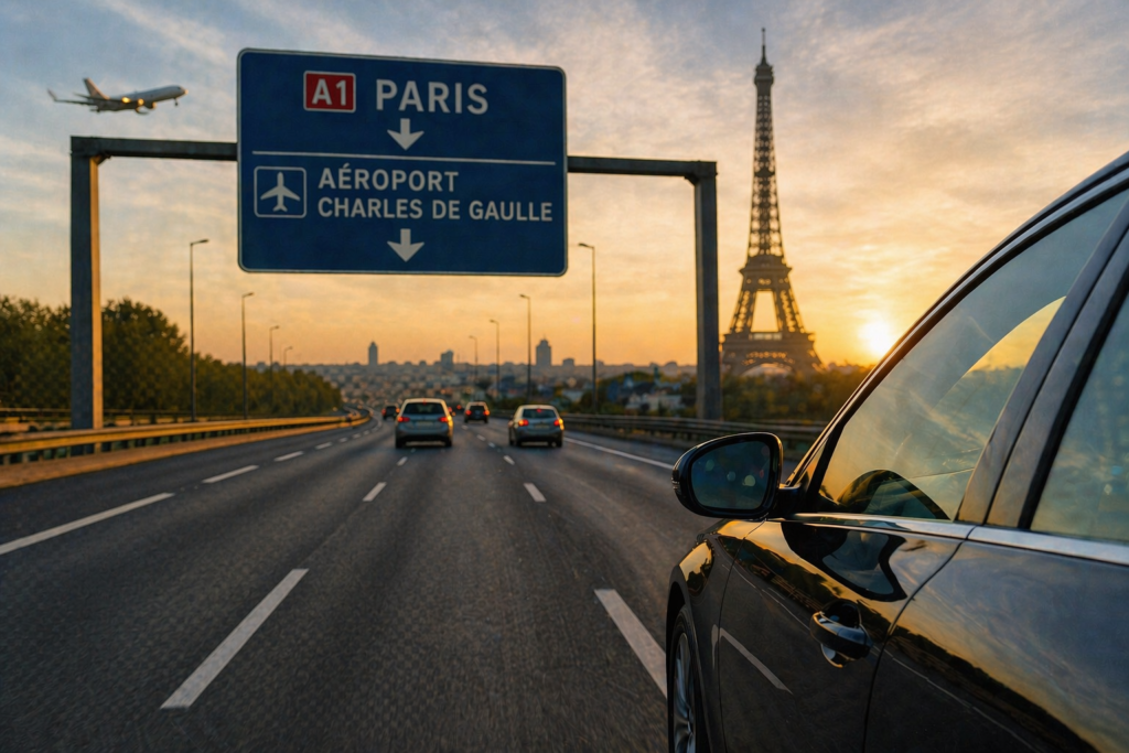 trajet CDG et Paris