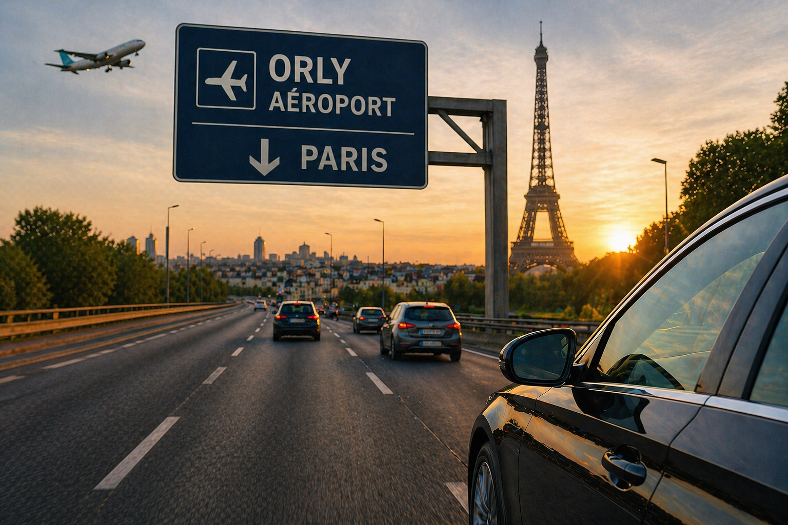 Combien de temps prévoir entre Orly et Paris selon le trafic ?